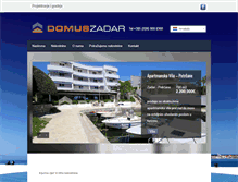 Tablet Screenshot of domus-zadar.com